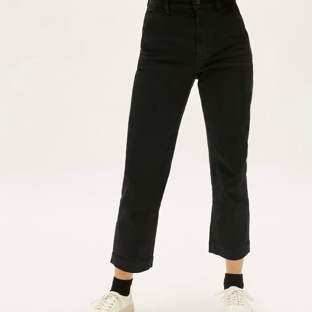 Everlane The Straight-Leg Crop Size 4 Black